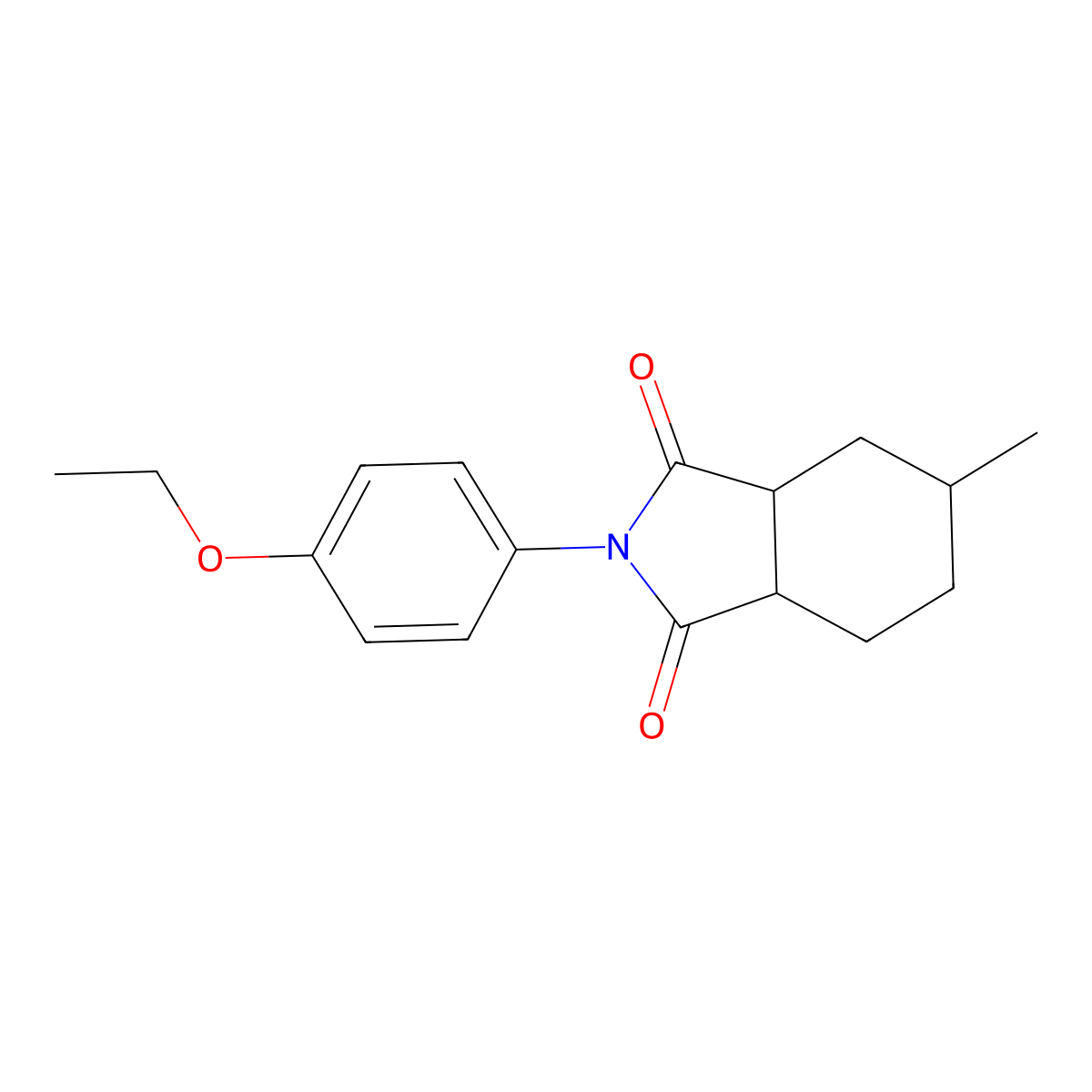 2-(4-ethoxyphenyl)-5-methylhexahydro-1H-isoindole-1,3(2H)-dione molecular structure, CAS 474377-19-0