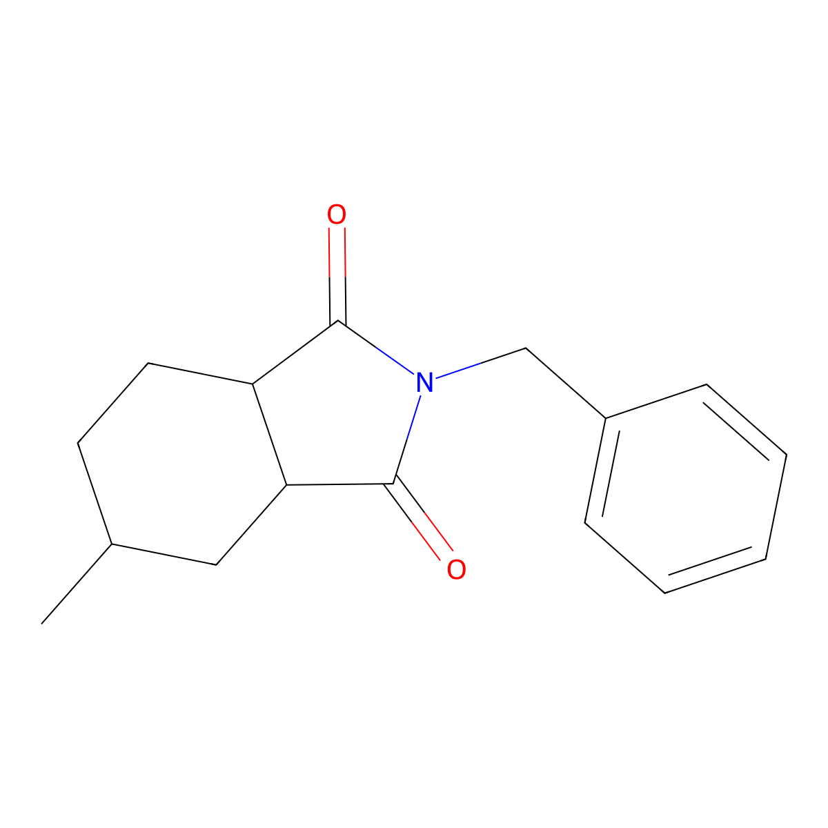 2-benzyl-5-methylhexahydro-1H-isoindole-1,3(2H)-dione molecular structure, CAS 474377-32-7