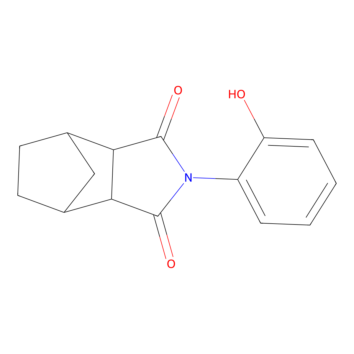 2-(2-hydroxyphenyl)hexahydro-1H-4,7-methanoisoindole-1,3(2H)-dione molecular structure, CAS 474377-34-9