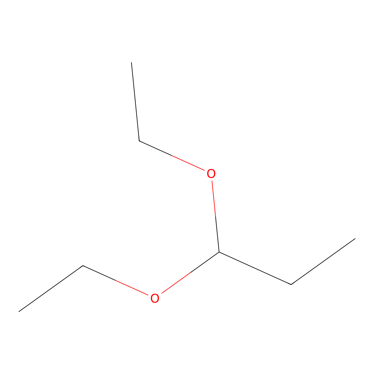 Propane, 1,1-diethoxy- molecular structure, CAS 4744-08-5