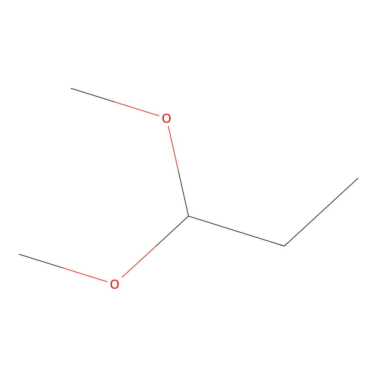 1,1-Dimethoxypropane molecular structure, CAS 4744-10-9