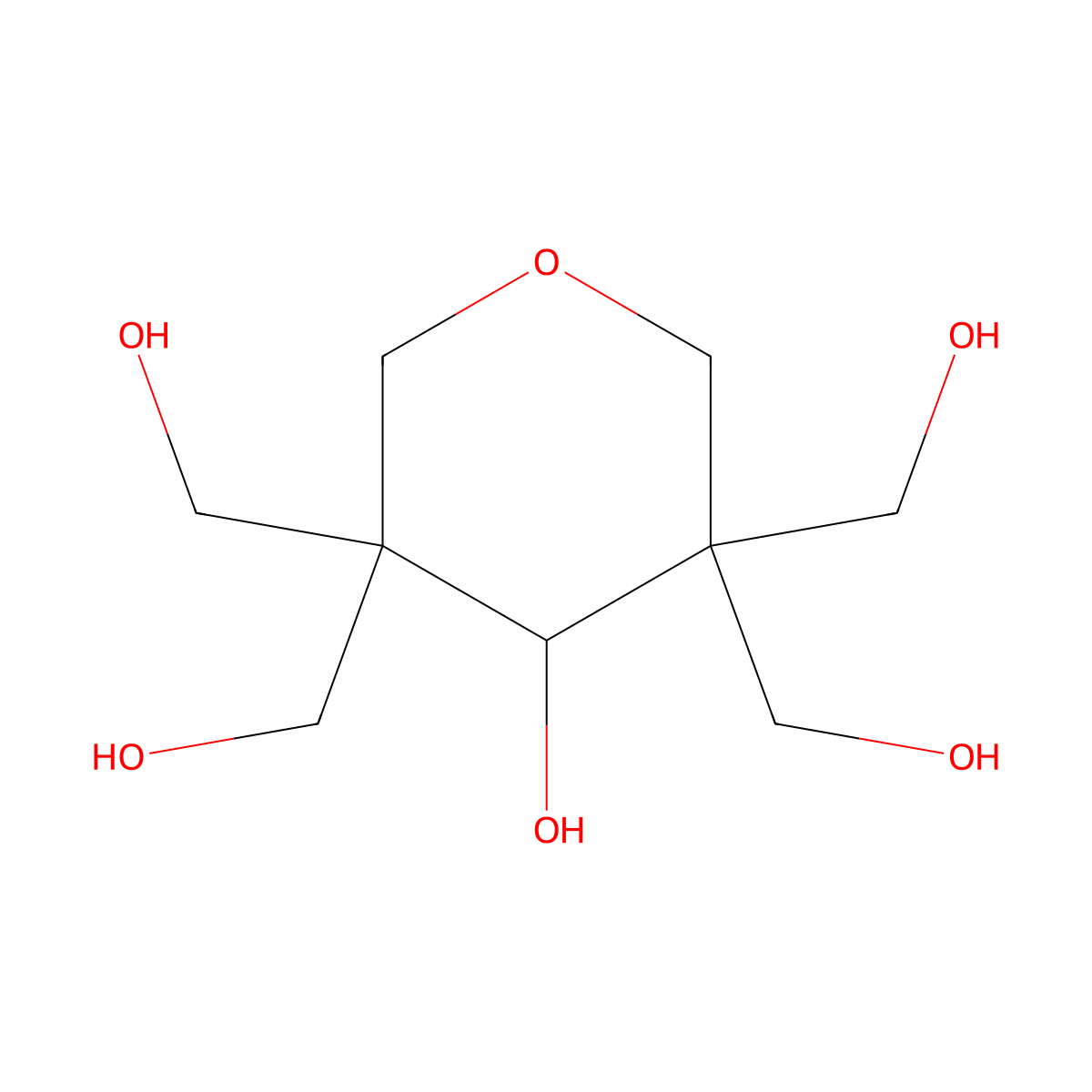 Anhydroenneaheptitol molecular structure, CAS 4744-47-2