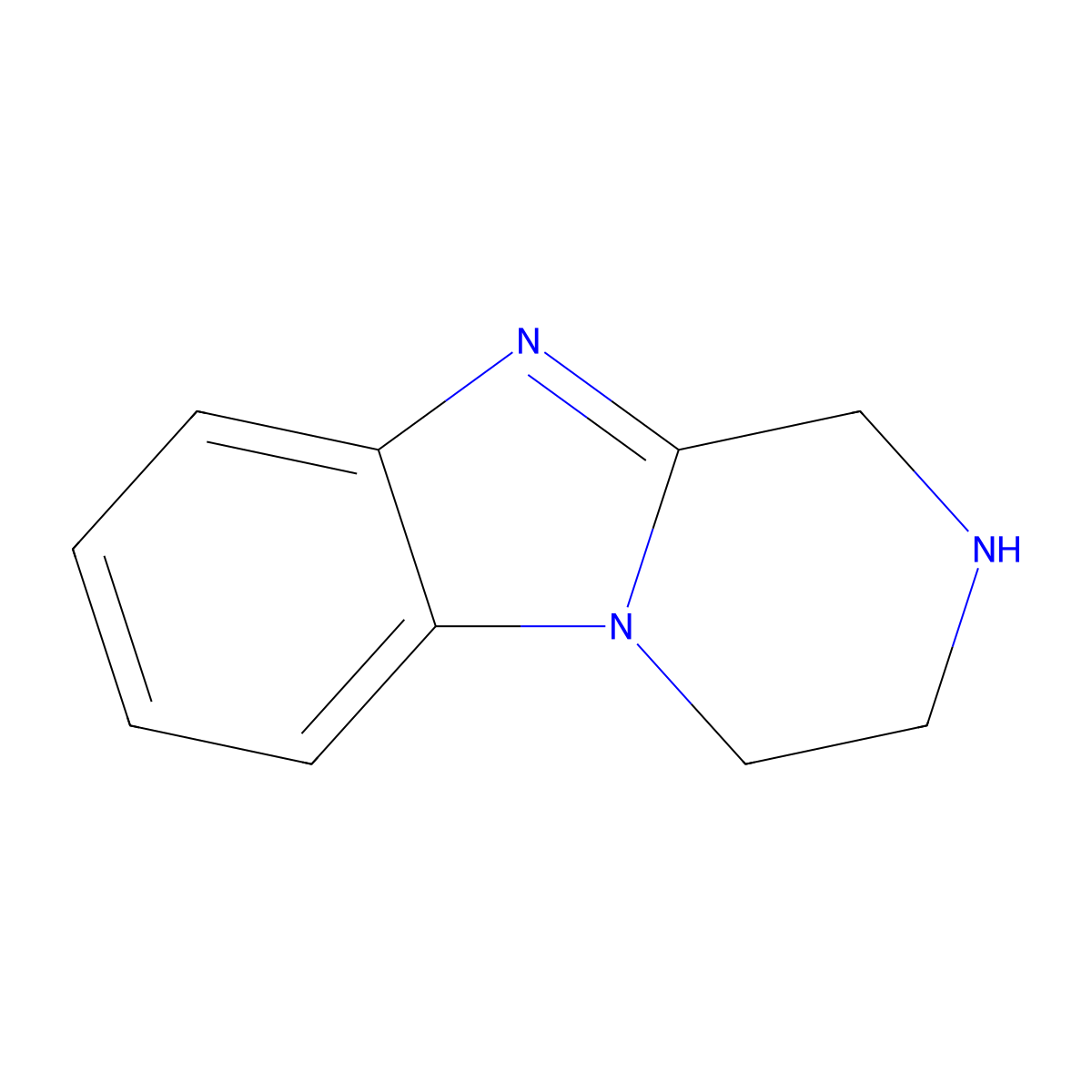 1,2,3,4-Tetrahydropyrazino[1,2-a]benzimidazole molecular structure, CAS 4744-53-0