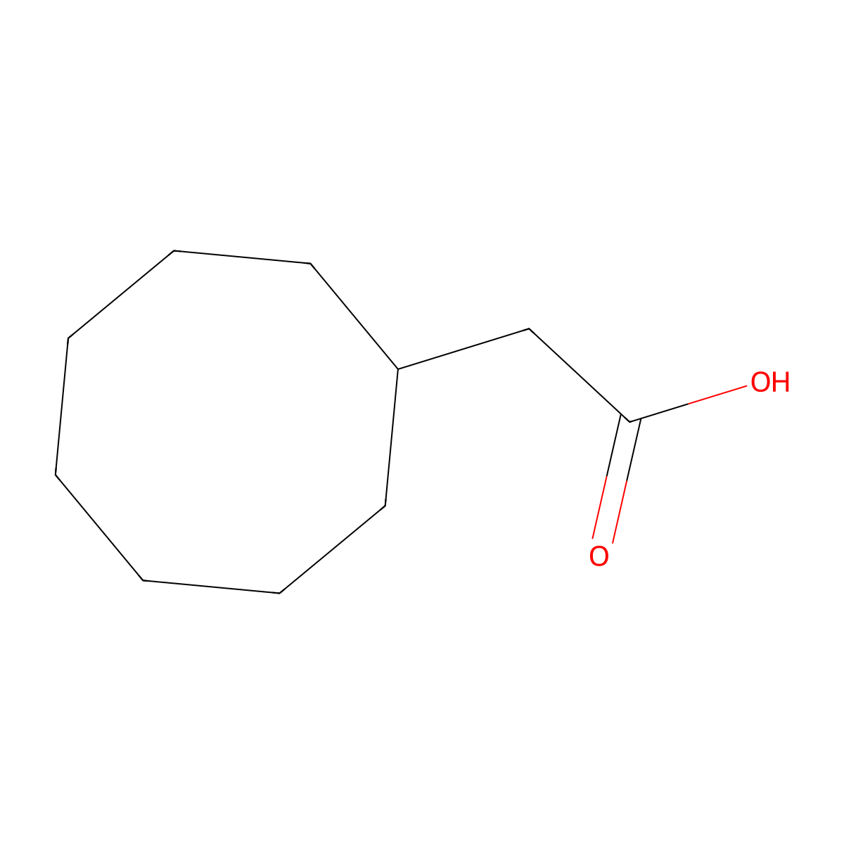 2-Cyclooctylacetic acid molecular structure, CAS 4744-83-6