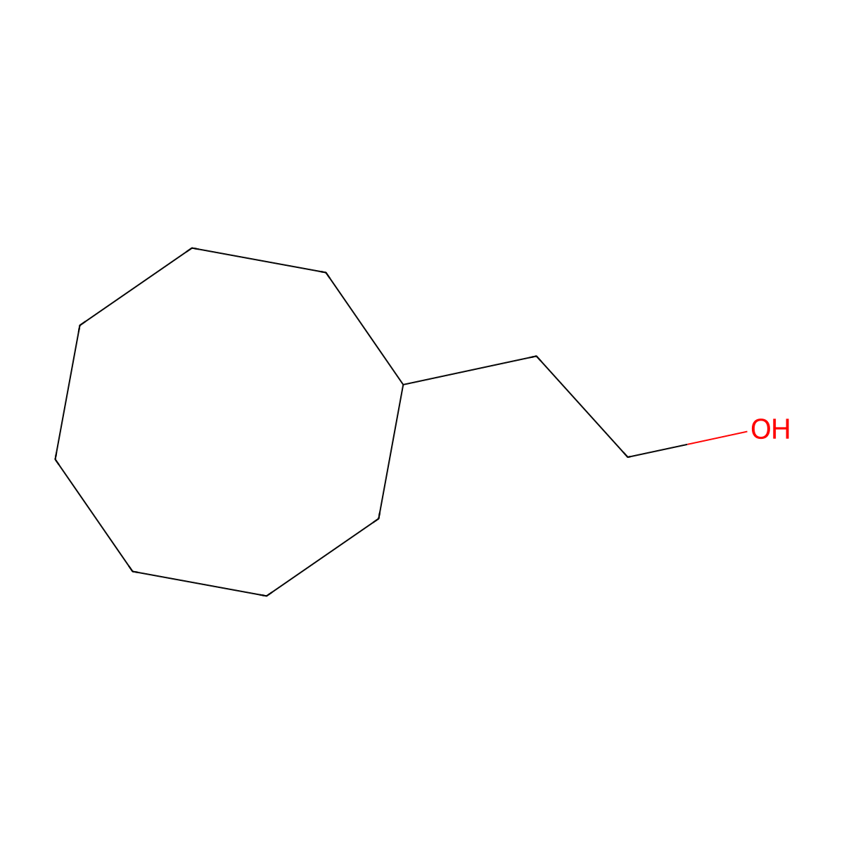 2-Cyclooctylethan-1-ol molecular structure, CAS 4744-93-8