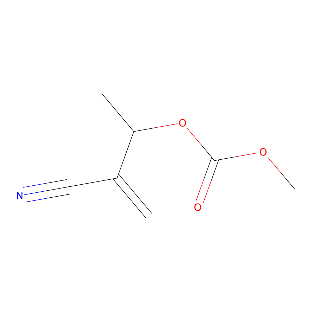 3-((Methoxycarbonyl)oxy)-2-methylidenebutanenitrile molecular structure, CAS 474418-69-4