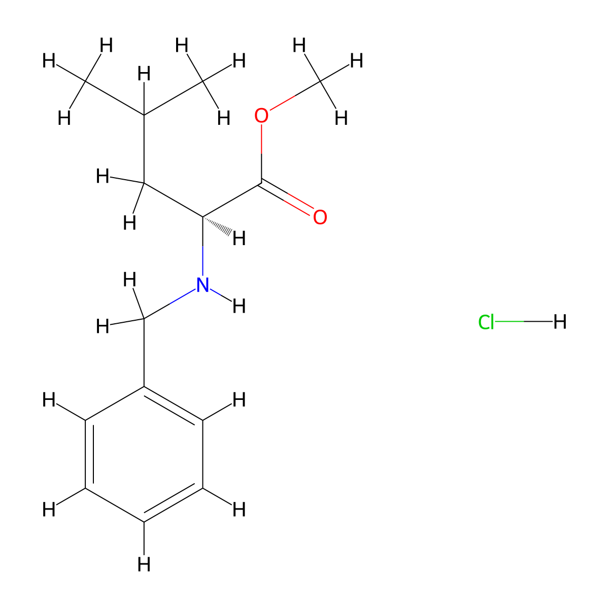 Bzl-L-leu-ome hcl molecular structure, CAS 474430-95-0