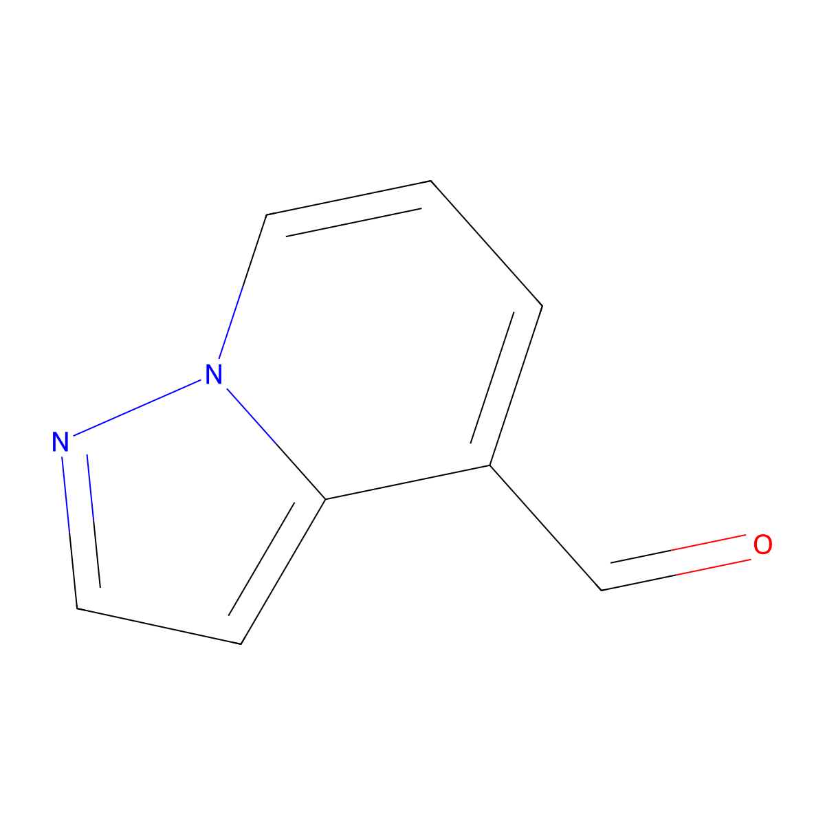 Pyrazolo(1,5-a)pyridine-4-carbaldehyde molecular structure, CAS 474432-58-1
