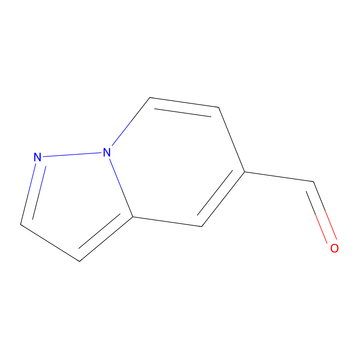 Pyrazolo[1,5-a]pyridine-5-carbaldehyde molecular structure, CAS 474432-59-2