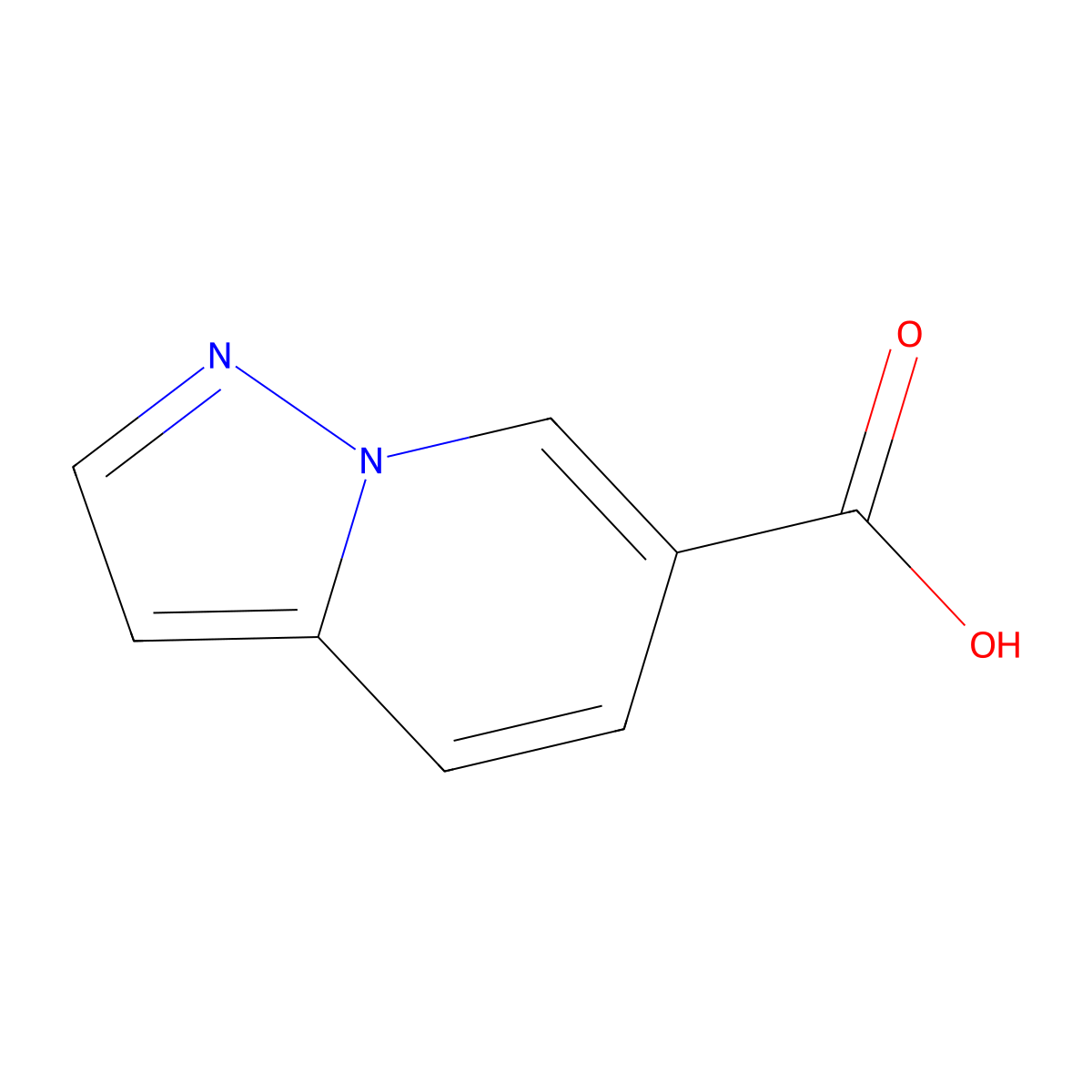 Pyrazolo[1,5-a]pyridine-6-carboxylic acid molecular structure, CAS 474432-61-6