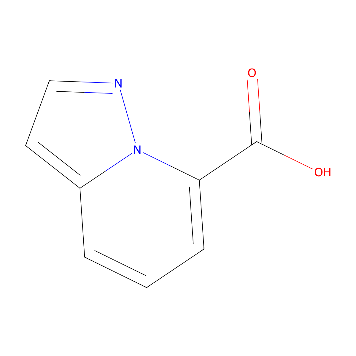 Pyrazolo[1,5-a]pyridine-7-carboxylic acid molecular structure, CAS 474432-62-7