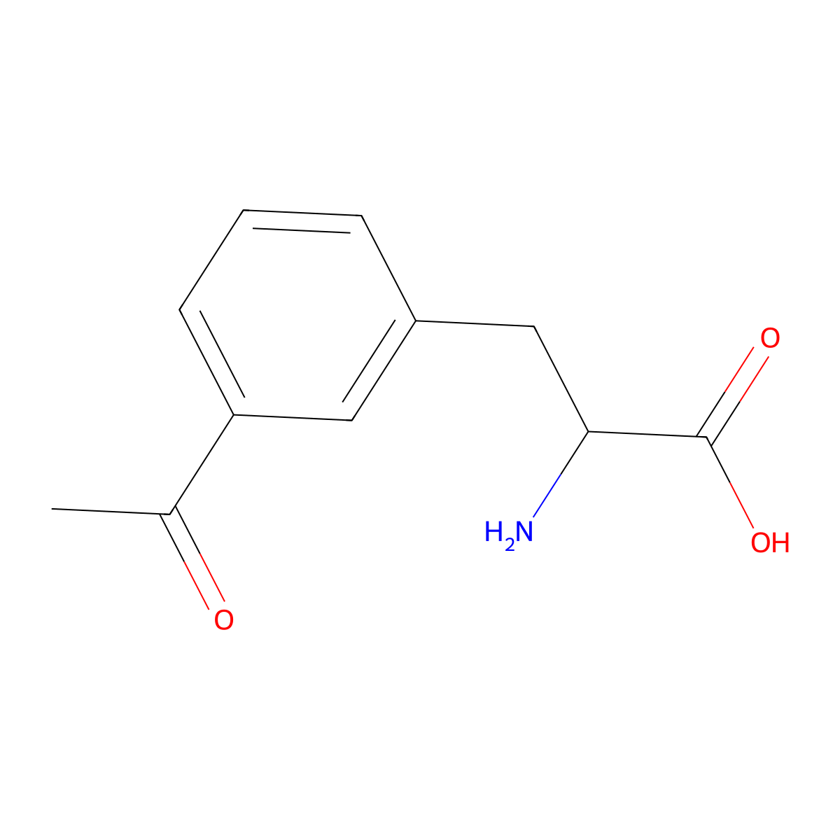 m-Acetylphenylalanine molecular structure, CAS 474519-58-9