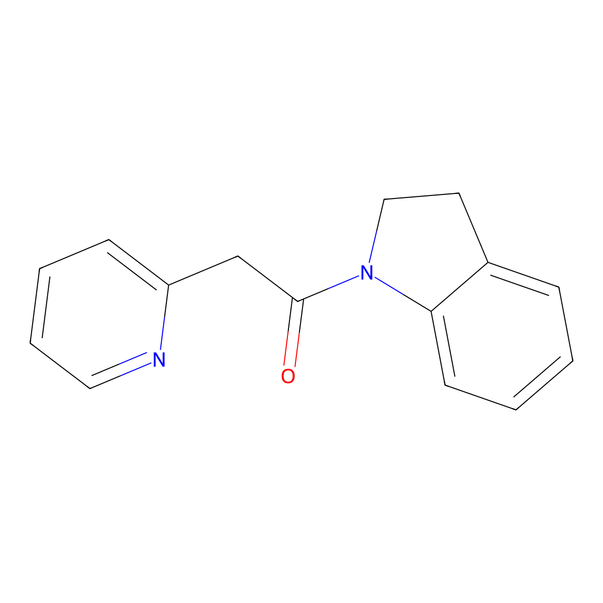 1-(2-Pyridinylacetyl)indoline molecular structure, CAS 474519-92-1