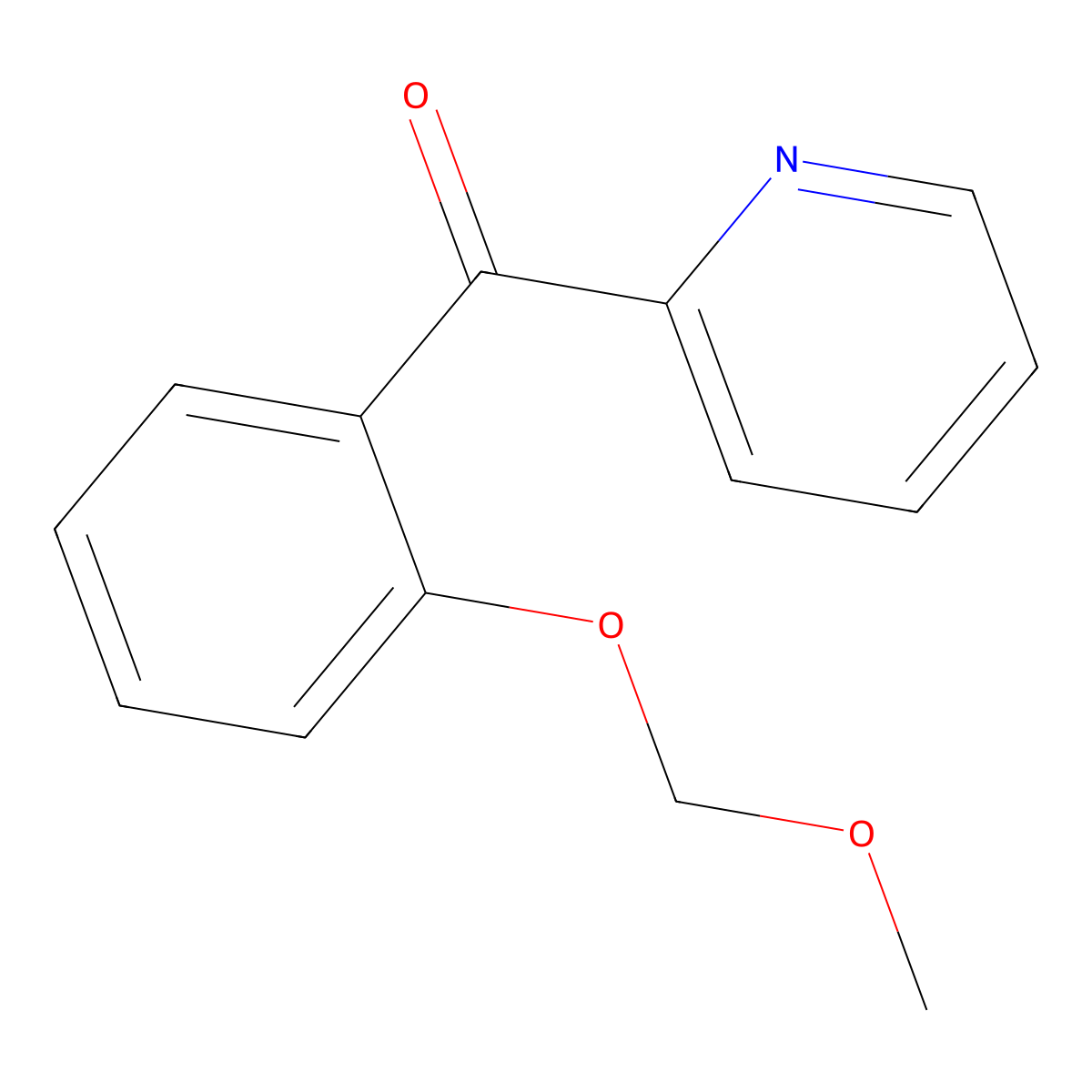 [2-(Methoxymethoxy)phenyl](pyridin-2-yl)methanone molecular structure, CAS 474534-37-7
