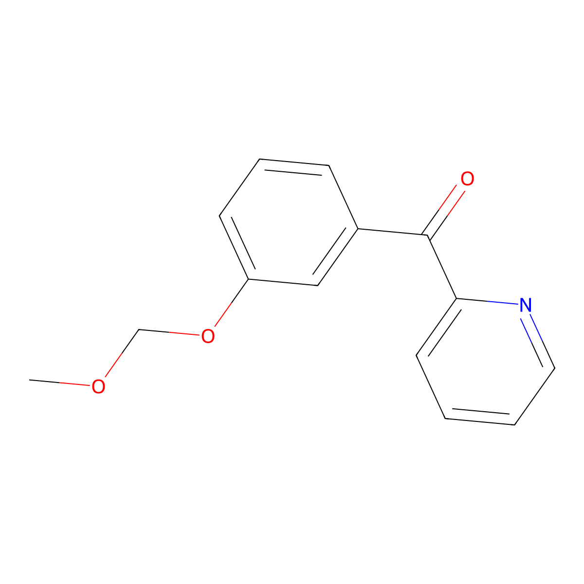 [3-(Methoxymethoxy)phenyl](pyridin-2-yl)methanone molecular structure, CAS 474534-38-8