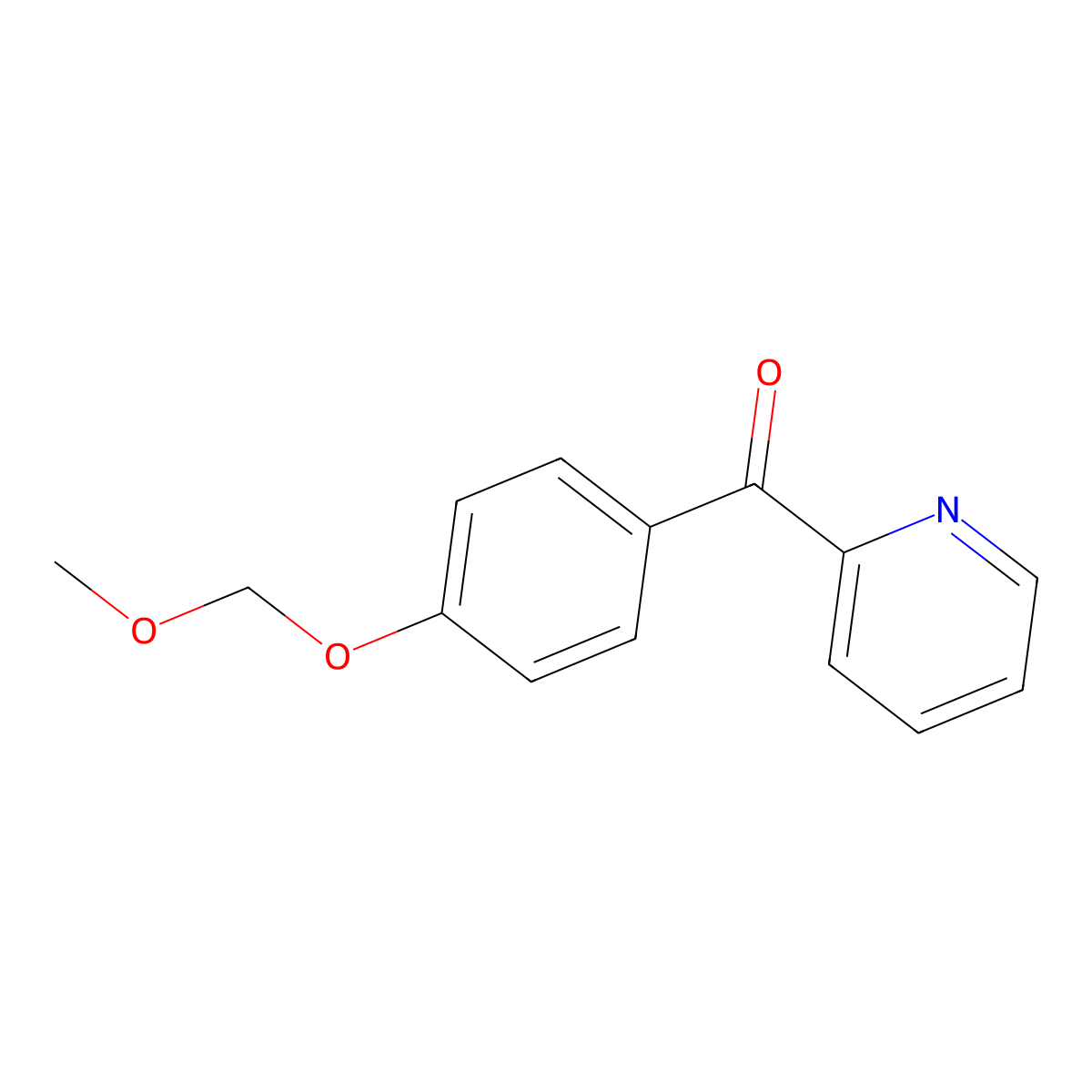 [4-(Methoxymethoxy)phenyl](pyridin-2-yl)methanone molecular structure, CAS 474534-39-9