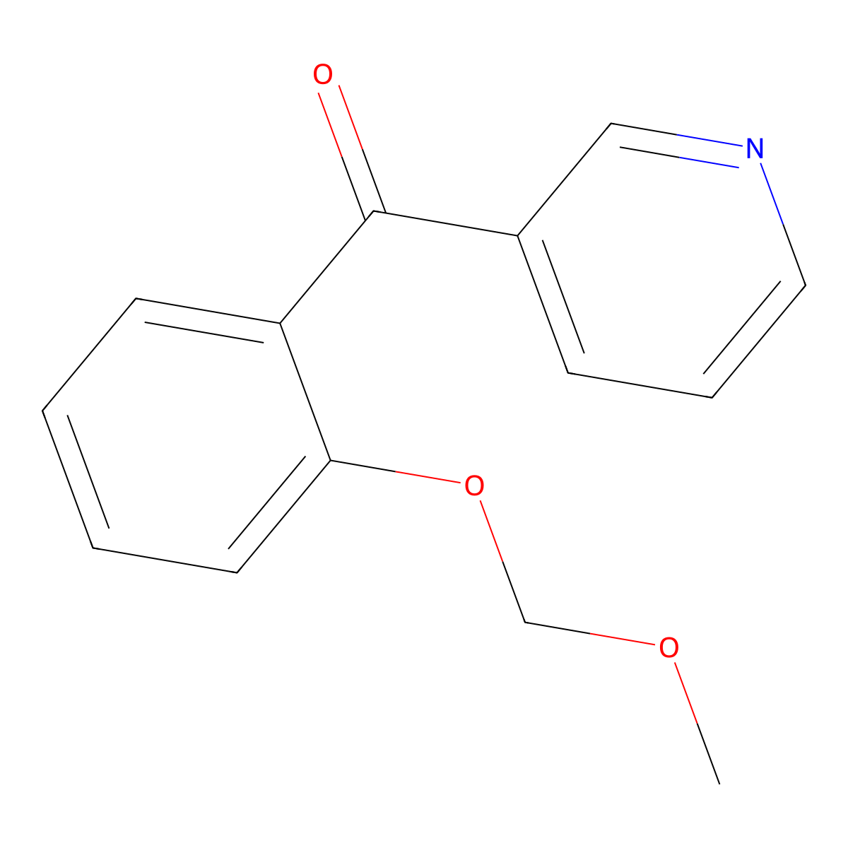 [2-(Methoxymethoxy)phenyl](pyridin-3-yl)methanone molecular structure, CAS 474534-40-2