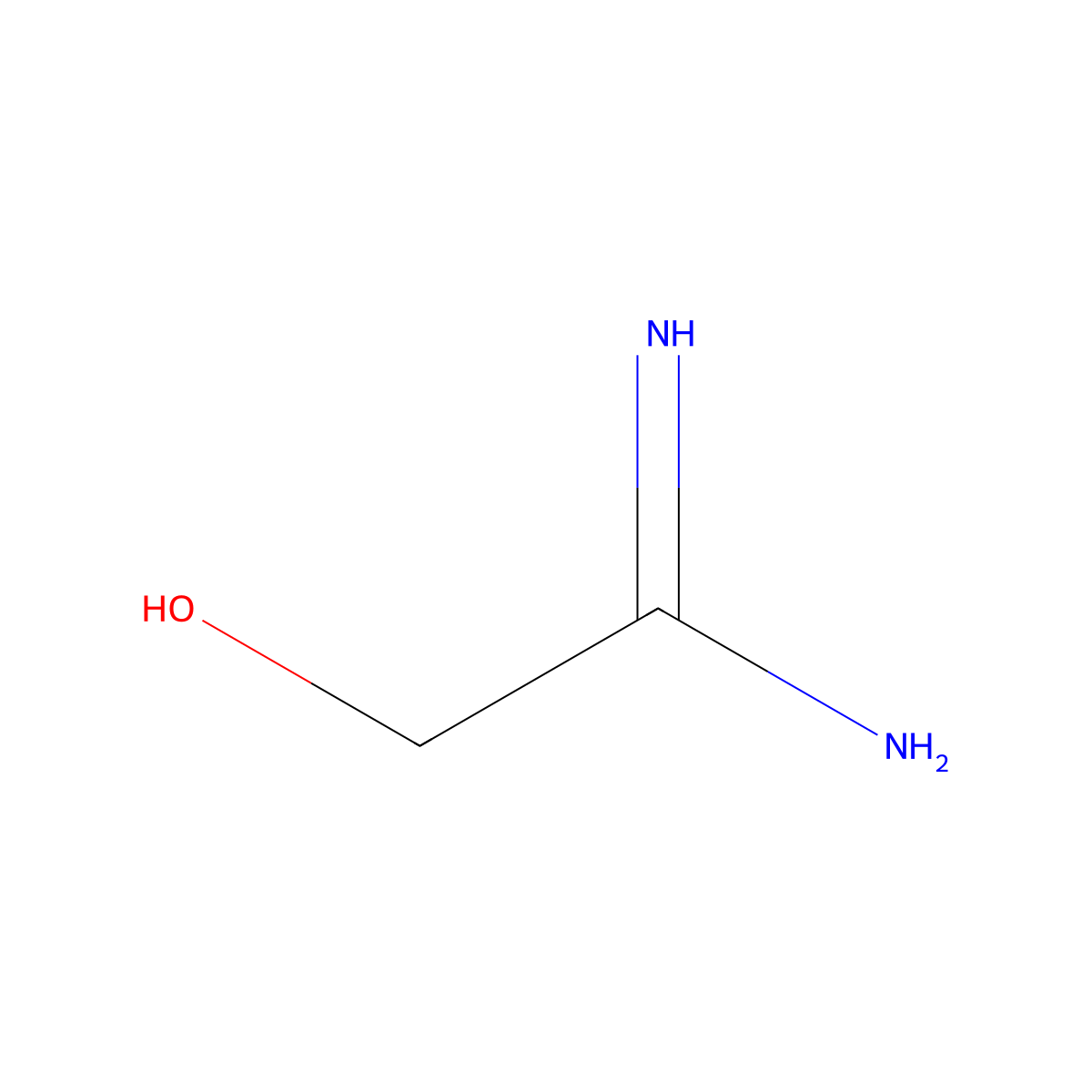 2-Hydroxyethanimidamide molecular structure, CAS 4746-60-5