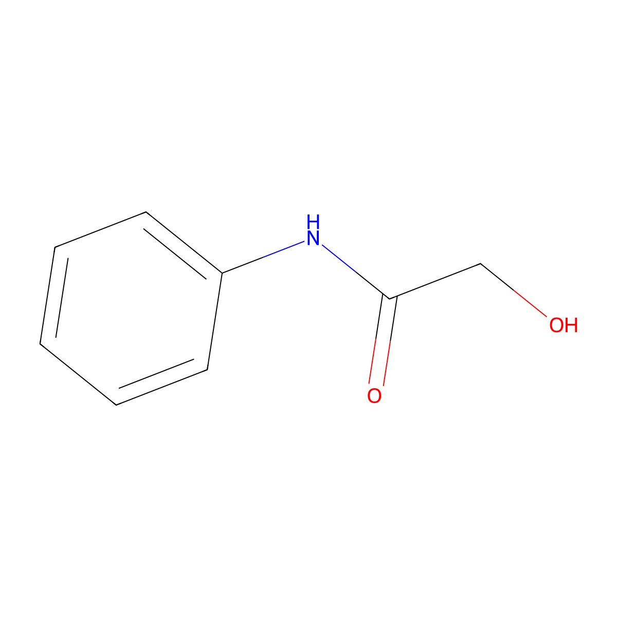 2-Hydroxy-N-phenylacetamide molecular structure, CAS 4746-61-6