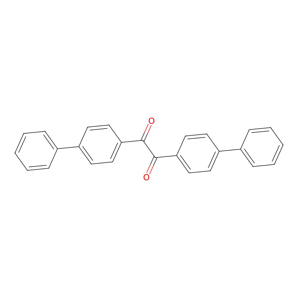 1,2-Bis-biphenyl-4-yl-ethane-1,2-dione molecular structure, CAS 4746-80-9