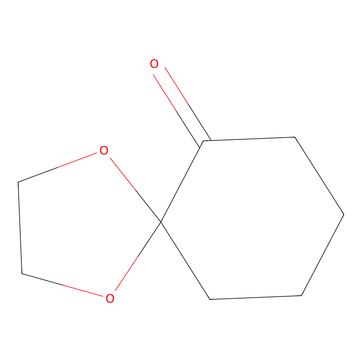 1,4-Dioxaspiro[4.5]decan-6-one molecular structure, CAS 4746-96-7