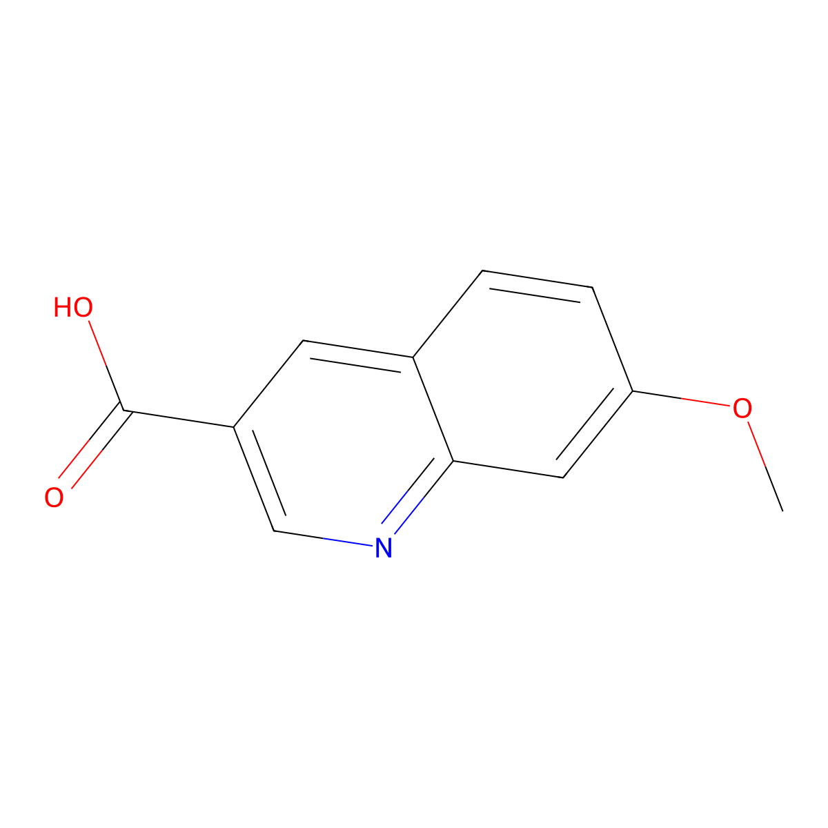 7-Methoxyquinoline-3-carboxylic acid molecular structure, CAS 474659-26-2