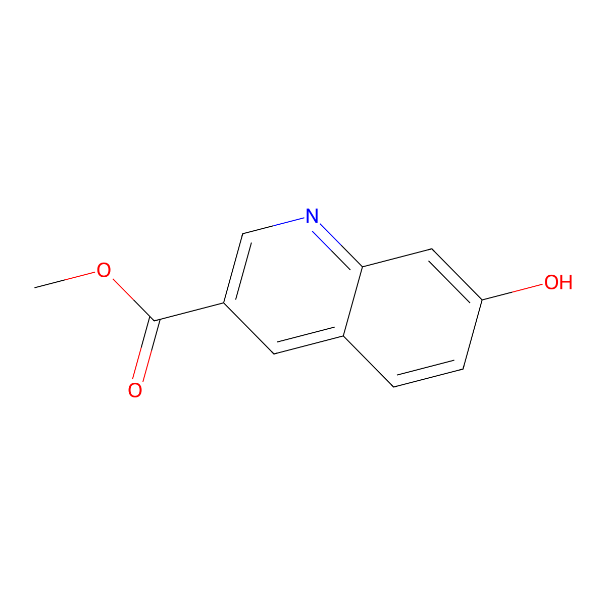 Methyl 7-hydroxyquinoline-3-carboxylate molecular structure, CAS 474659-32-0