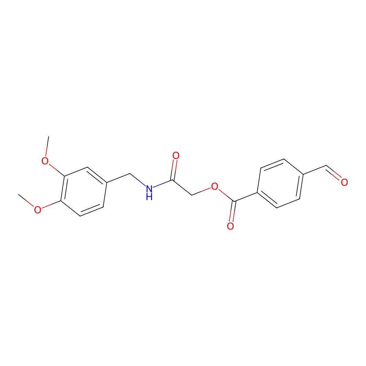 [2-[(3,4-Dimethoxyphenyl)methylamino]-2-oxoethyl] 4-formylbenzoate molecular structure, CAS 474667-46-4