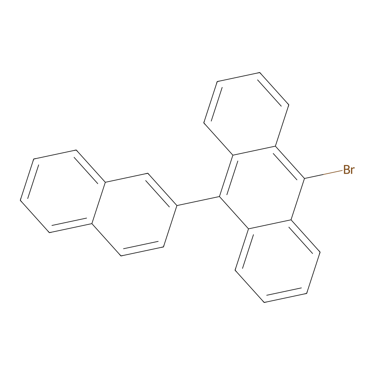 9-Bromo-10-(naphthalen-2-yl)anthracene molecular structure, CAS 474688-73-8