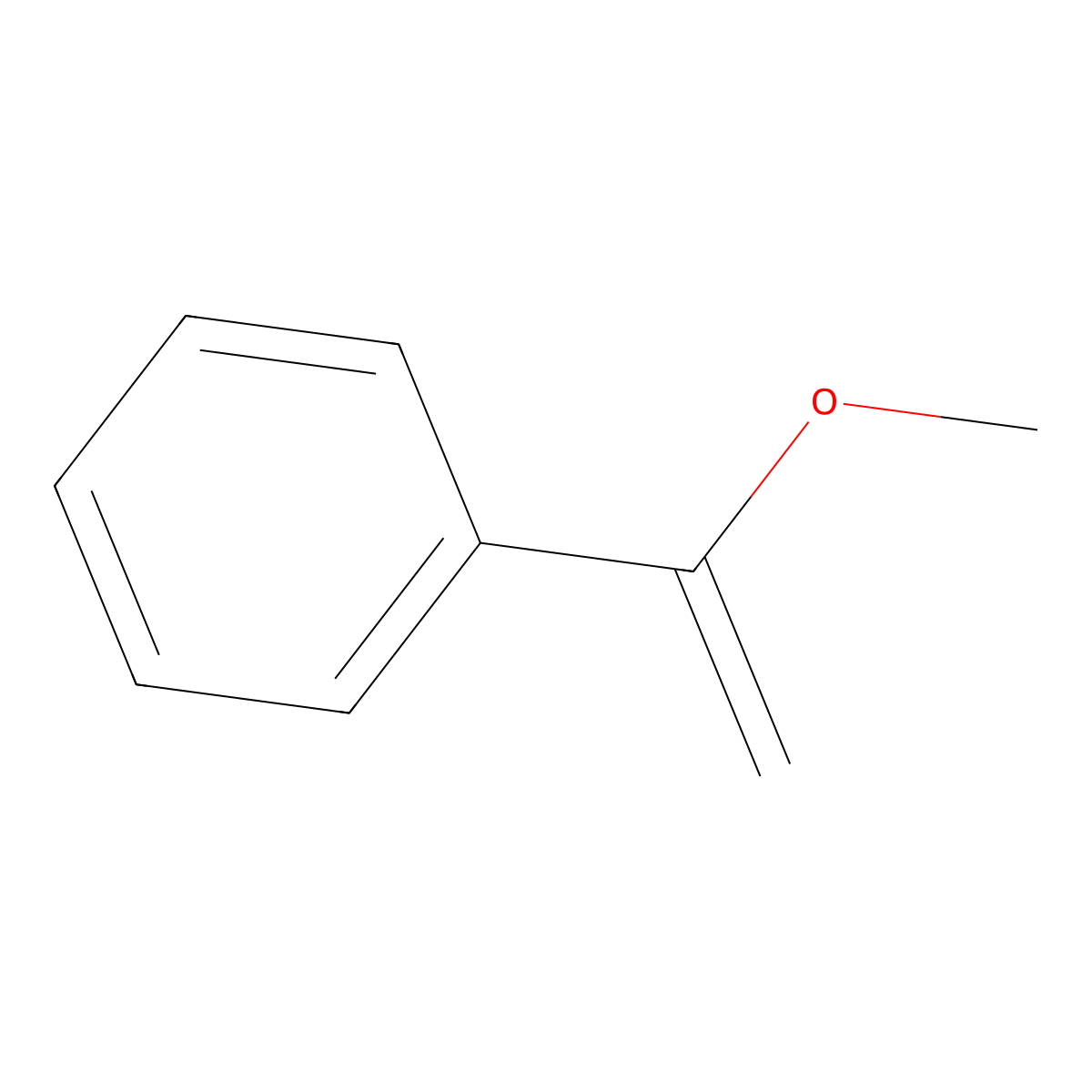 Benzene, (1-methoxyethenyl)- molecular structure, CAS 4747-13-1