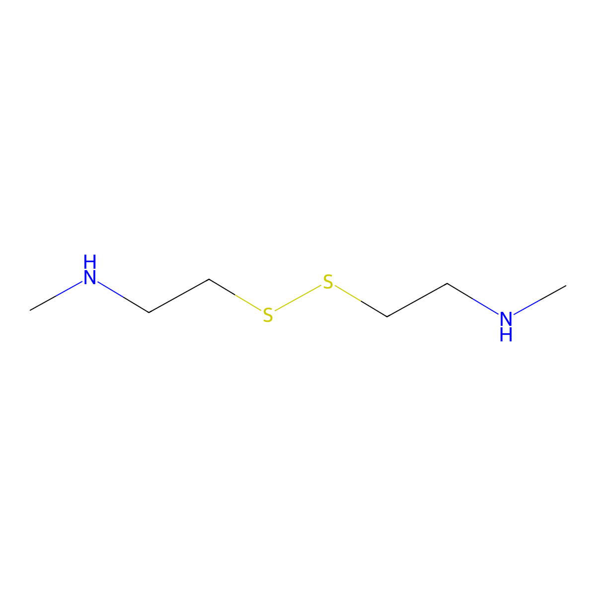 Ethanamine, 2,2'-dithiobis(N-methyl- molecular structure, CAS 4747-27-7