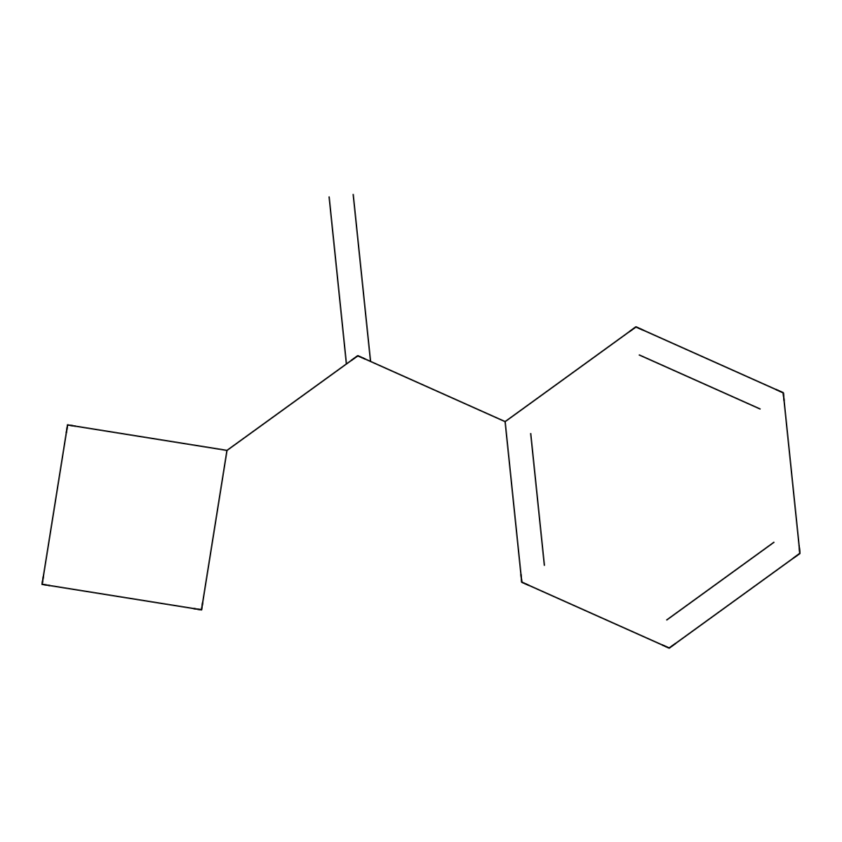 (1-Cyclobutylvinyl)benzene molecular structure, CAS 4747-36-8