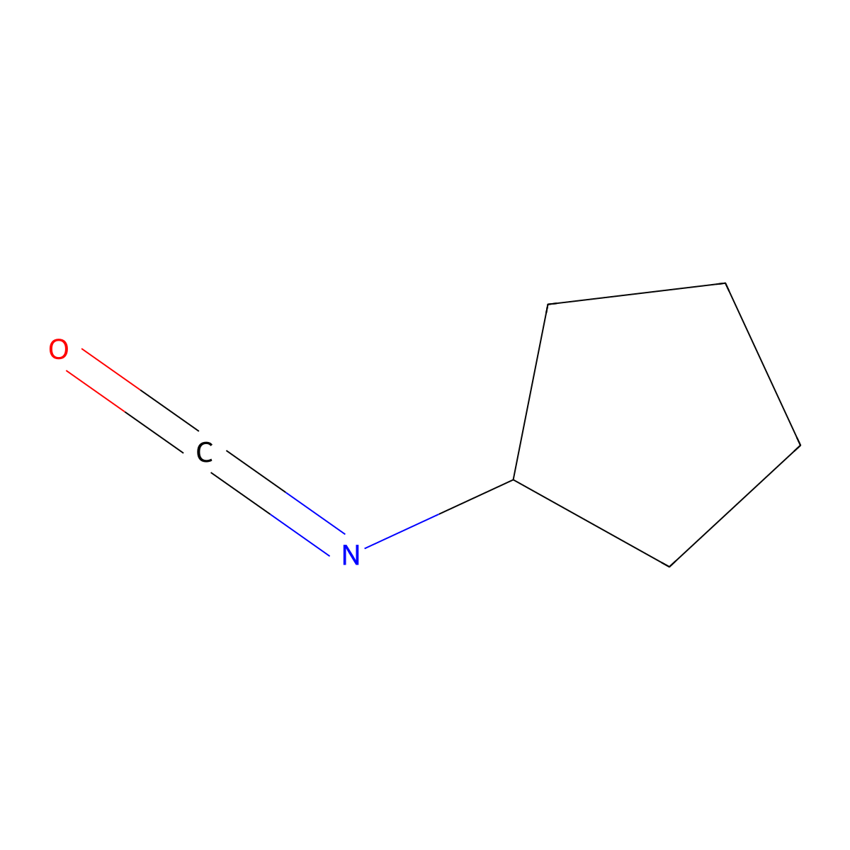 Cyclopentyl Isocyanate molecular structure, CAS 4747-71-1