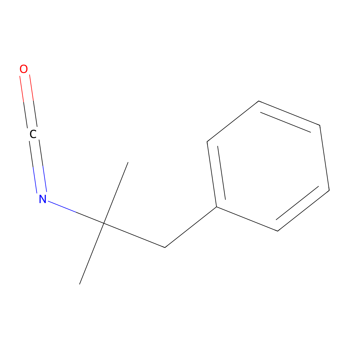 (2-Isocyanato-2-methylpropyl)benzene molecular structure, CAS 4747-75-5