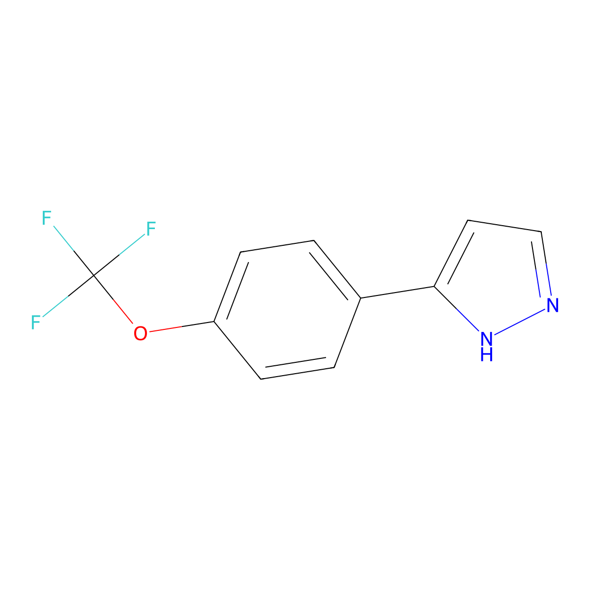 3-[4-(Trifluoromethoxy)phenyl]-1H-pyrazole molecular structure, CAS 474707-71-6
