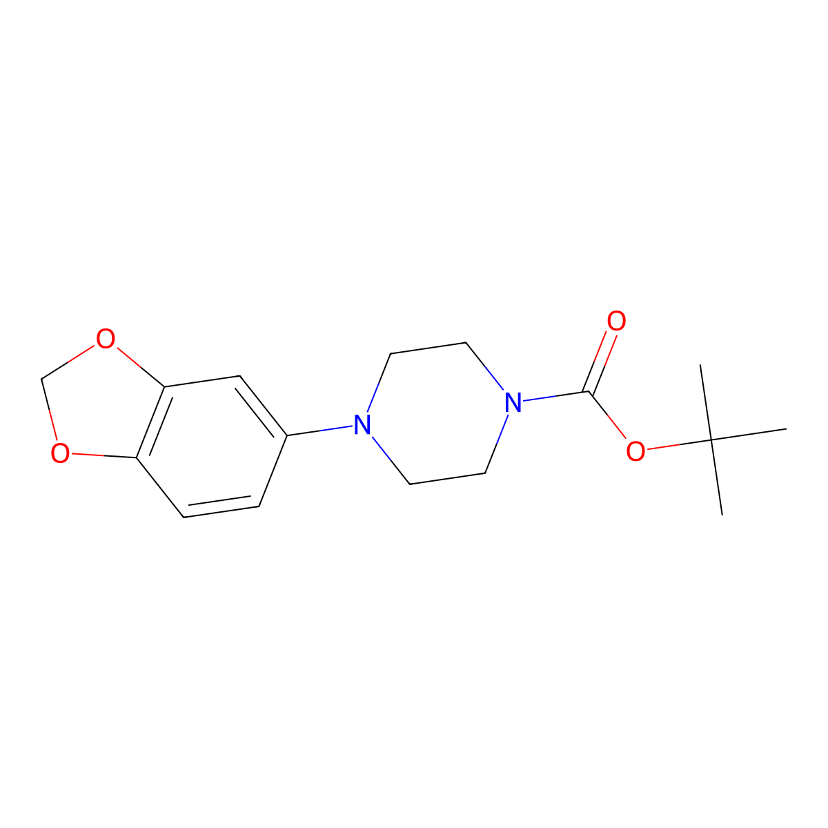 tert-Butyl 4-(benzo[d][1,3]dioxol-5-yl)piperazine-1-carboxylate molecular structure, CAS 474710-26-4