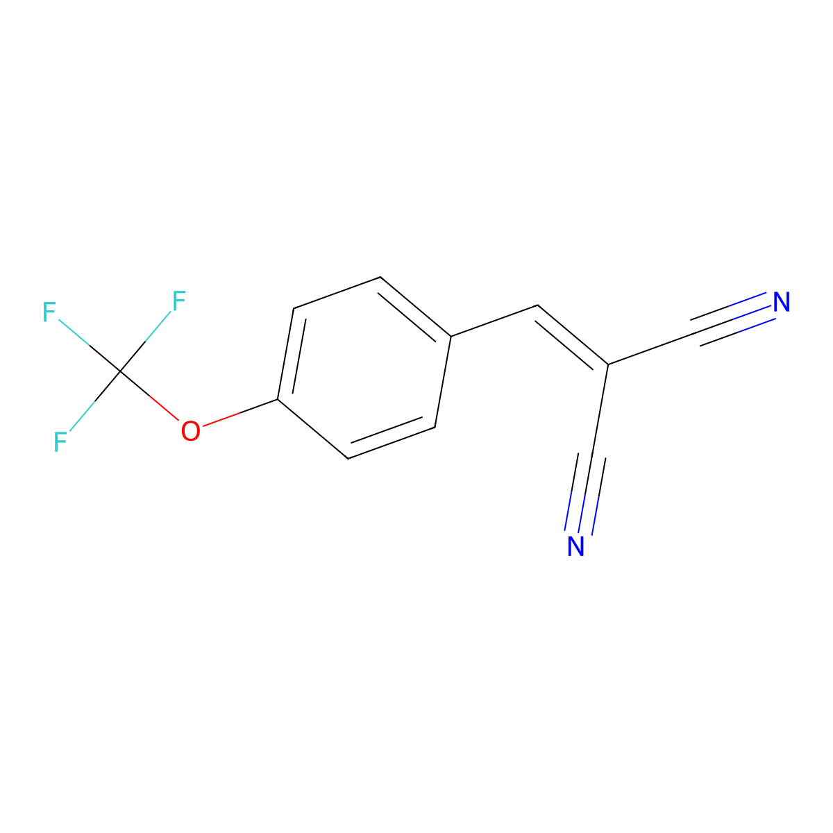 4-(Trifluoromethoxy)benzalmalononitrile molecular structure, CAS 474759-76-7