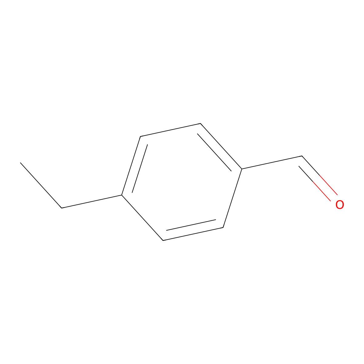 4-Ethylbenzaldehyde molecular structure, CAS 4748-78-1