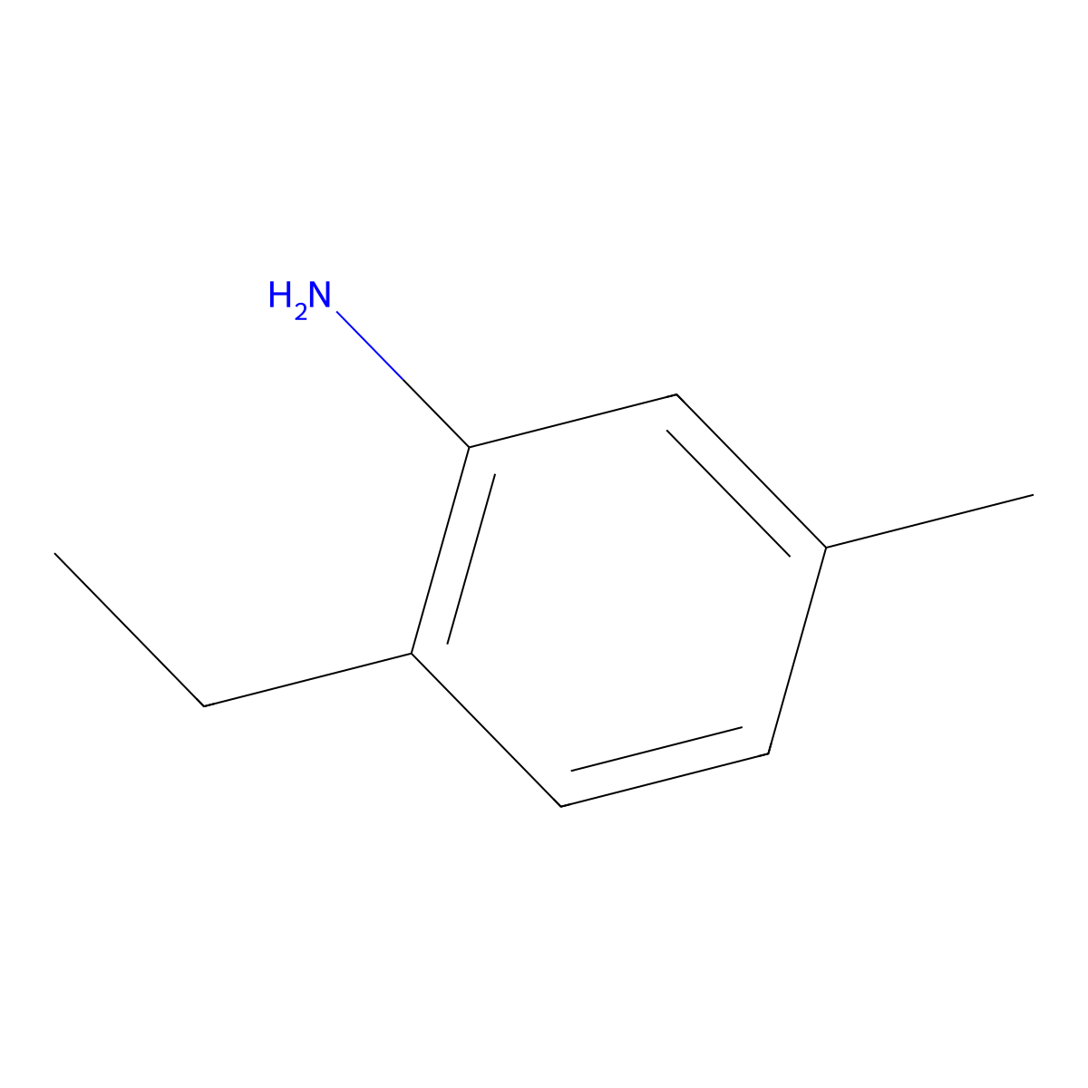 2-Ethyl-5-methylaniline molecular structure, CAS 4748-81-6