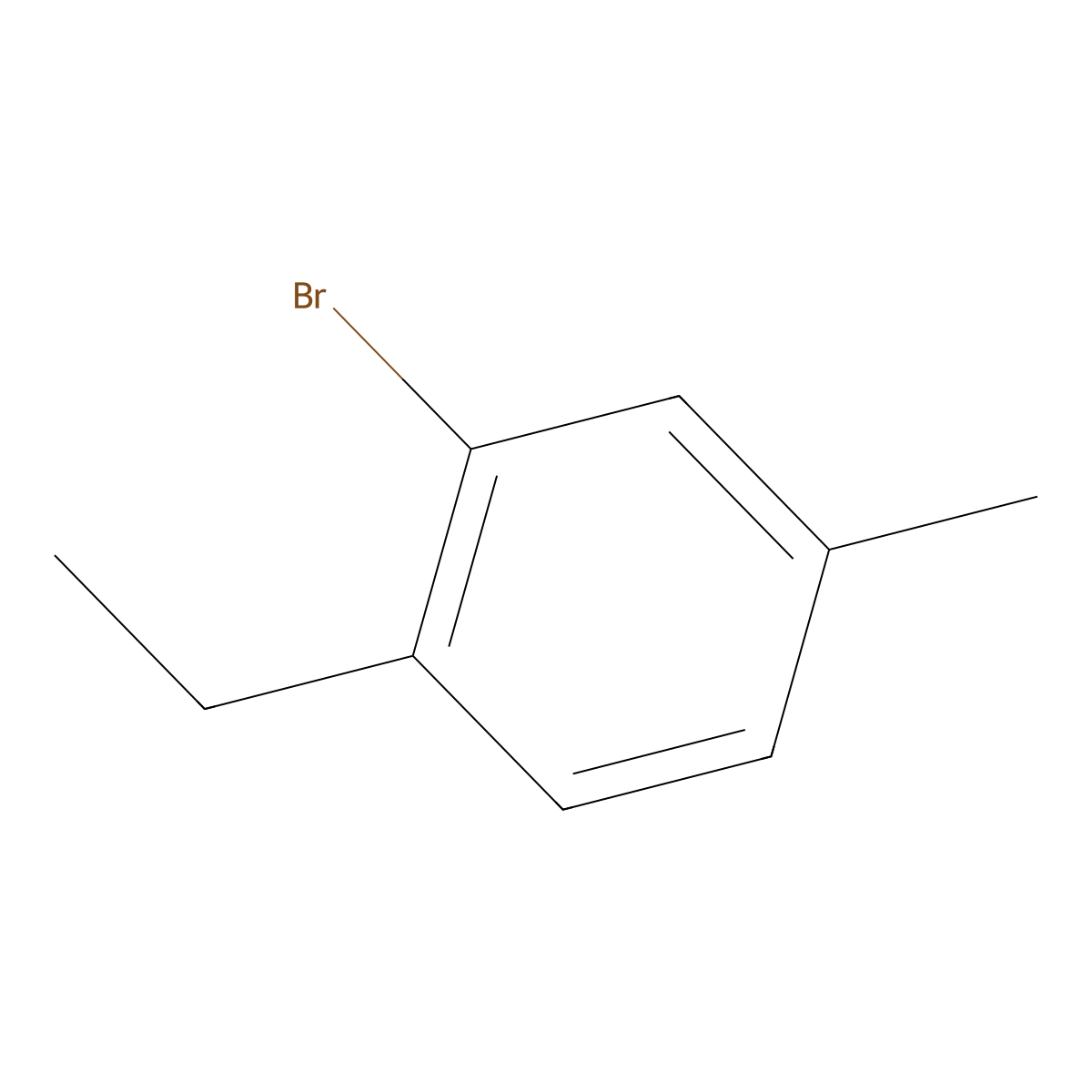 2-Bromo-1-ethyl-4-methylbenzene molecular structure, CAS 4748-83-8