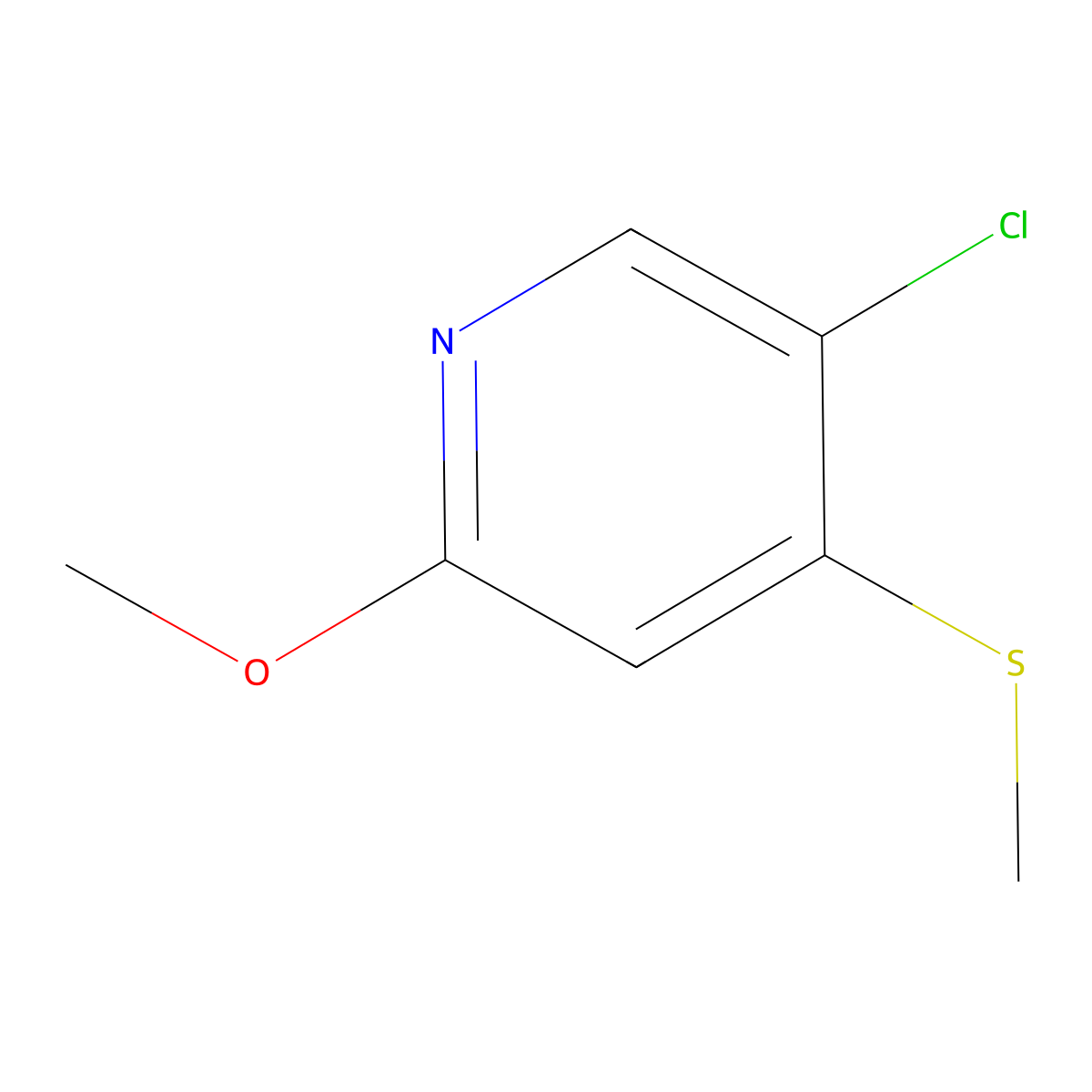 5-Dichloro-2-methoxy-4-(methylthio)pyridine molecular structure, CAS 474824-69-6