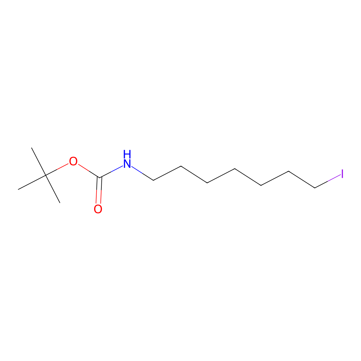 tert-Butyl (7-Iodoheptyl)carbamate molecular structure, CAS 474886-85-6