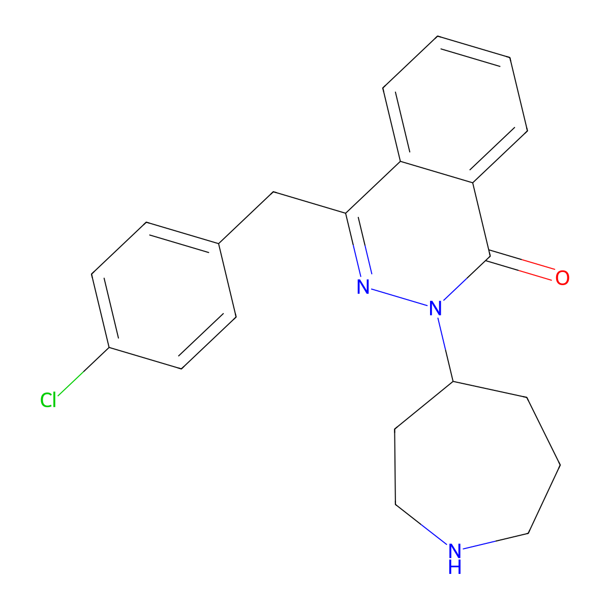 Desmethylazelastine molecular structure, CAS 47491-38-3