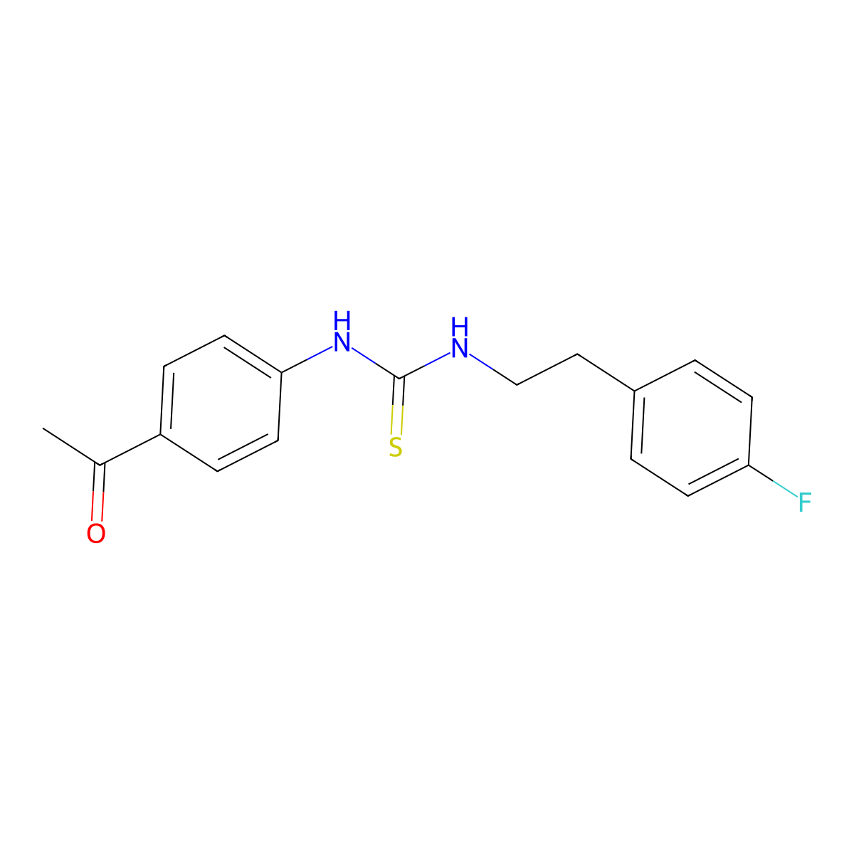 1-(4-Acetylphenyl)-3-[2-(4-fluorophenyl)ethyl]thiourea molecular structure, CAS 474911-09-6