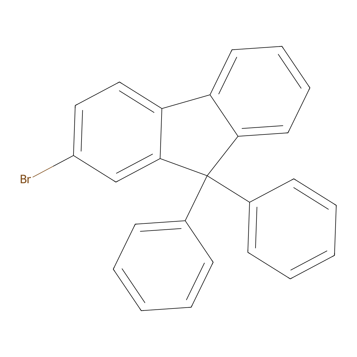 2-Bromo-9,9-diphenyl-9H-fluorene molecular structure, CAS 474918-32-6