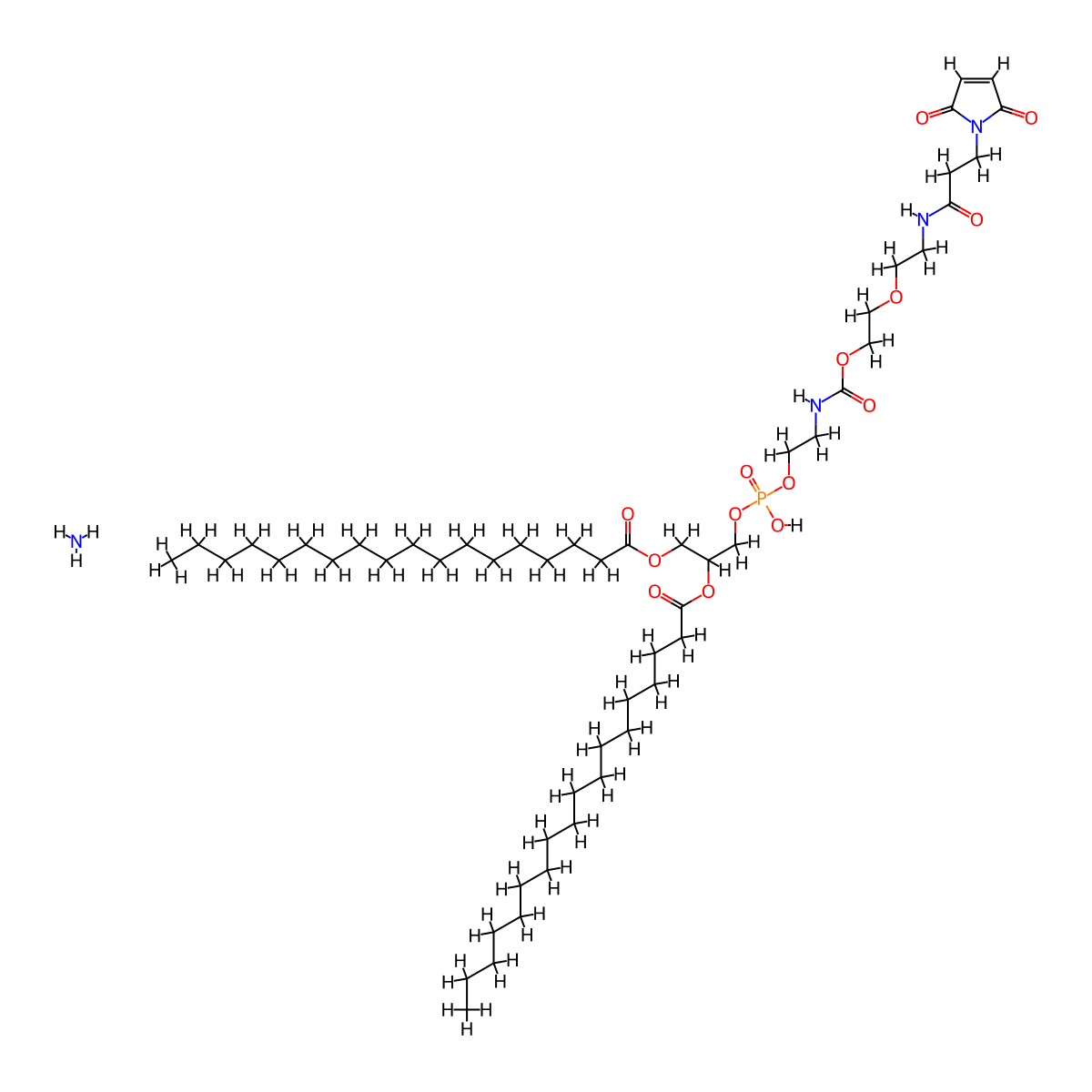 DSPE-PEG(2000) Maleimide molecular structure, CAS 474922-22-0