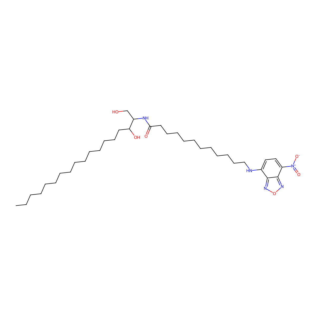 C-12 NBD-dihydro-Ceramide molecular structure, CAS 474943-05-0