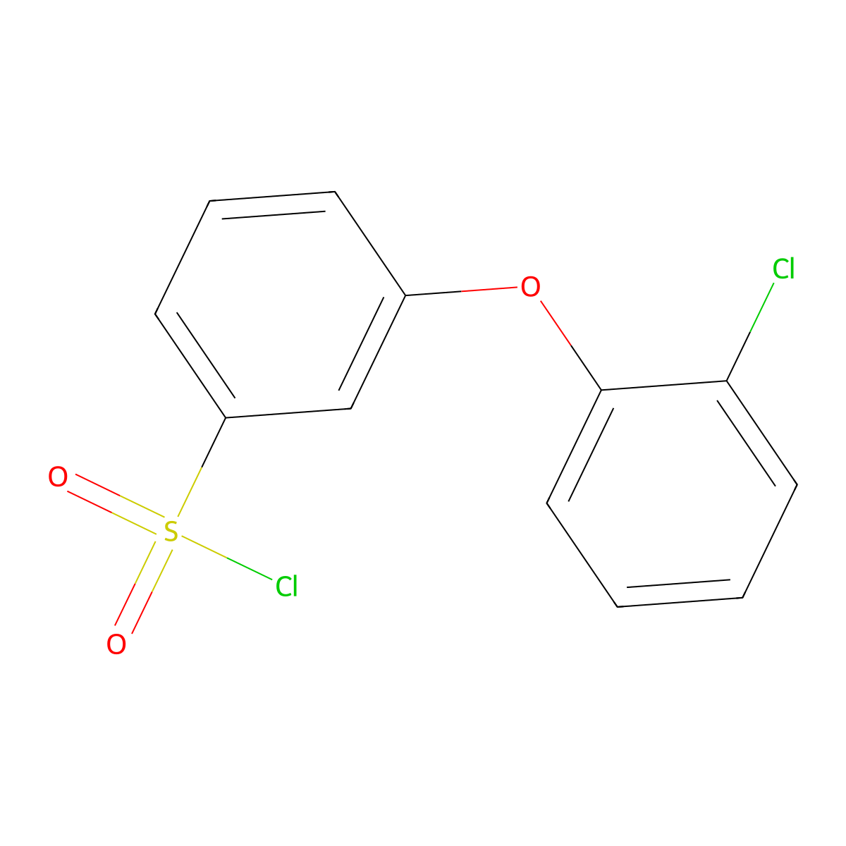 [3-(2-Chlorophenoxy)phenyl]sulfonyl chloride molecular structure, CAS 474947-79-0