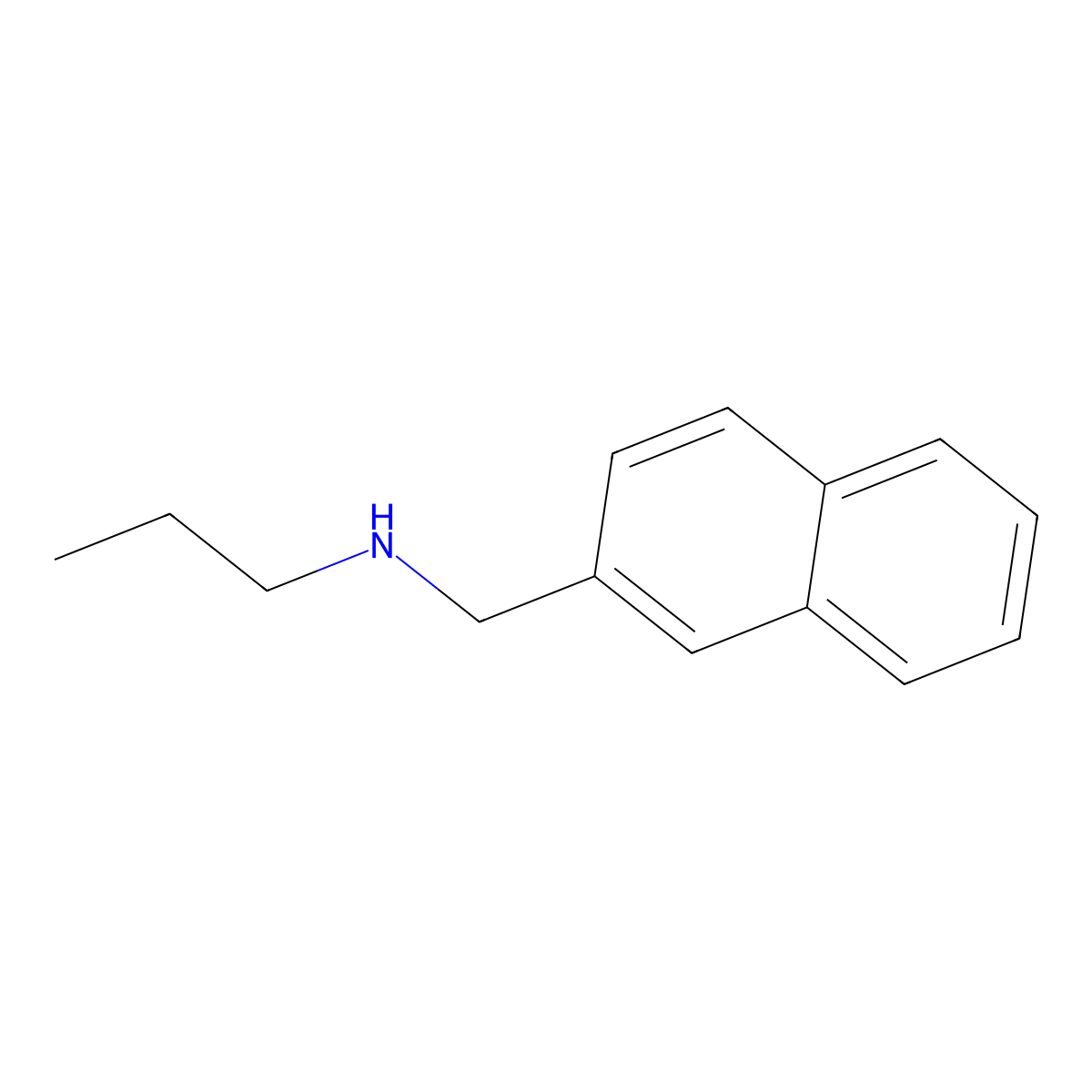 [(Naphthalen-2-yl)methyl](propyl)amine molecular structure, CAS 474971-98-7