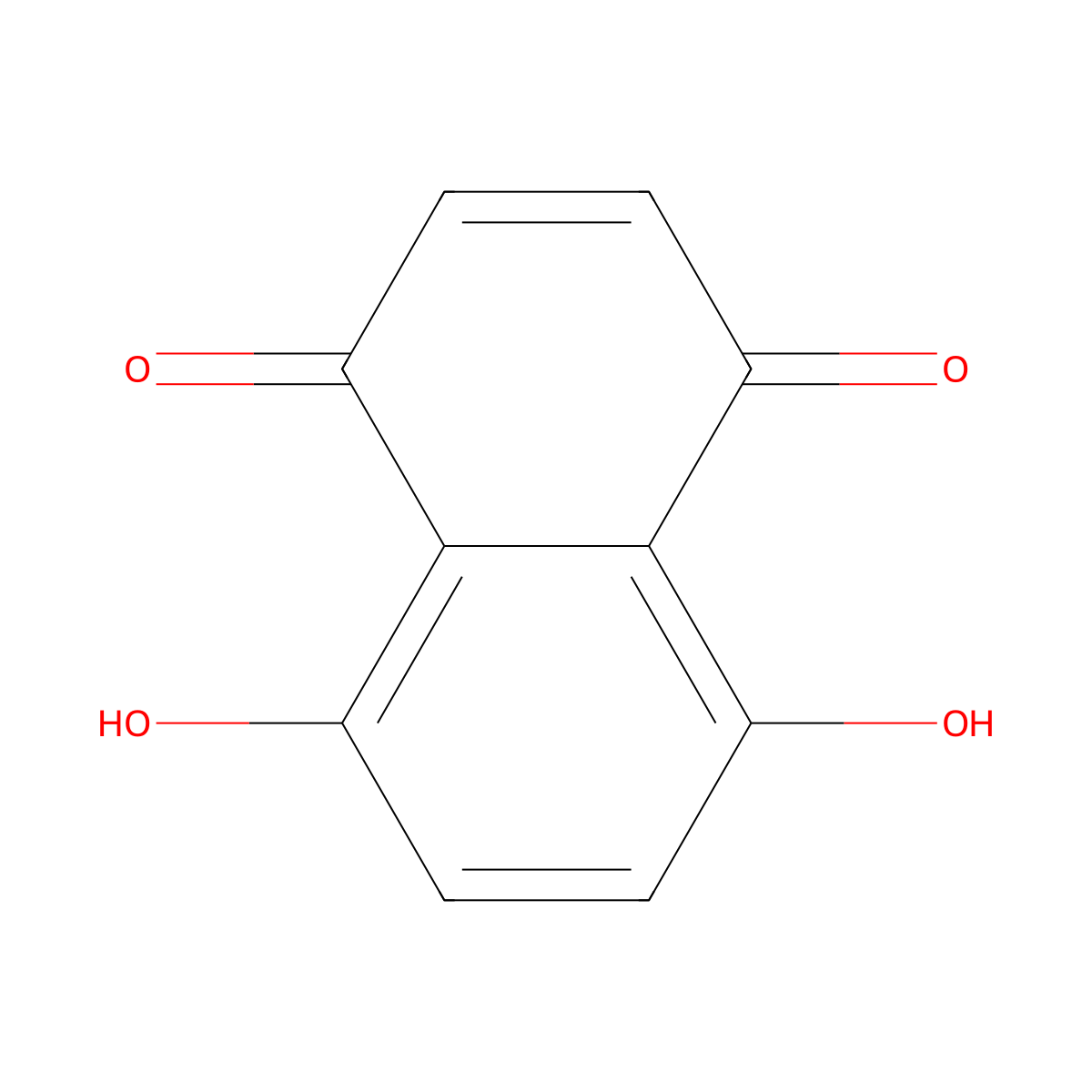 Naphthazarin molecular structure, CAS 475-38-7